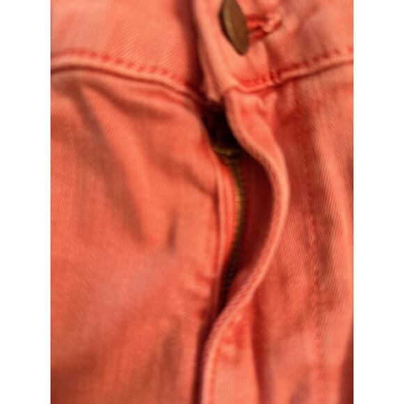 Fidelity Jeans Women's 27 Coral Malibu High Wide Leg Crop Denim Made USA Stretch - Picture 5 of 9